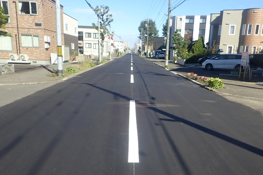2019年　東18丁目線 舗装路面改良工事